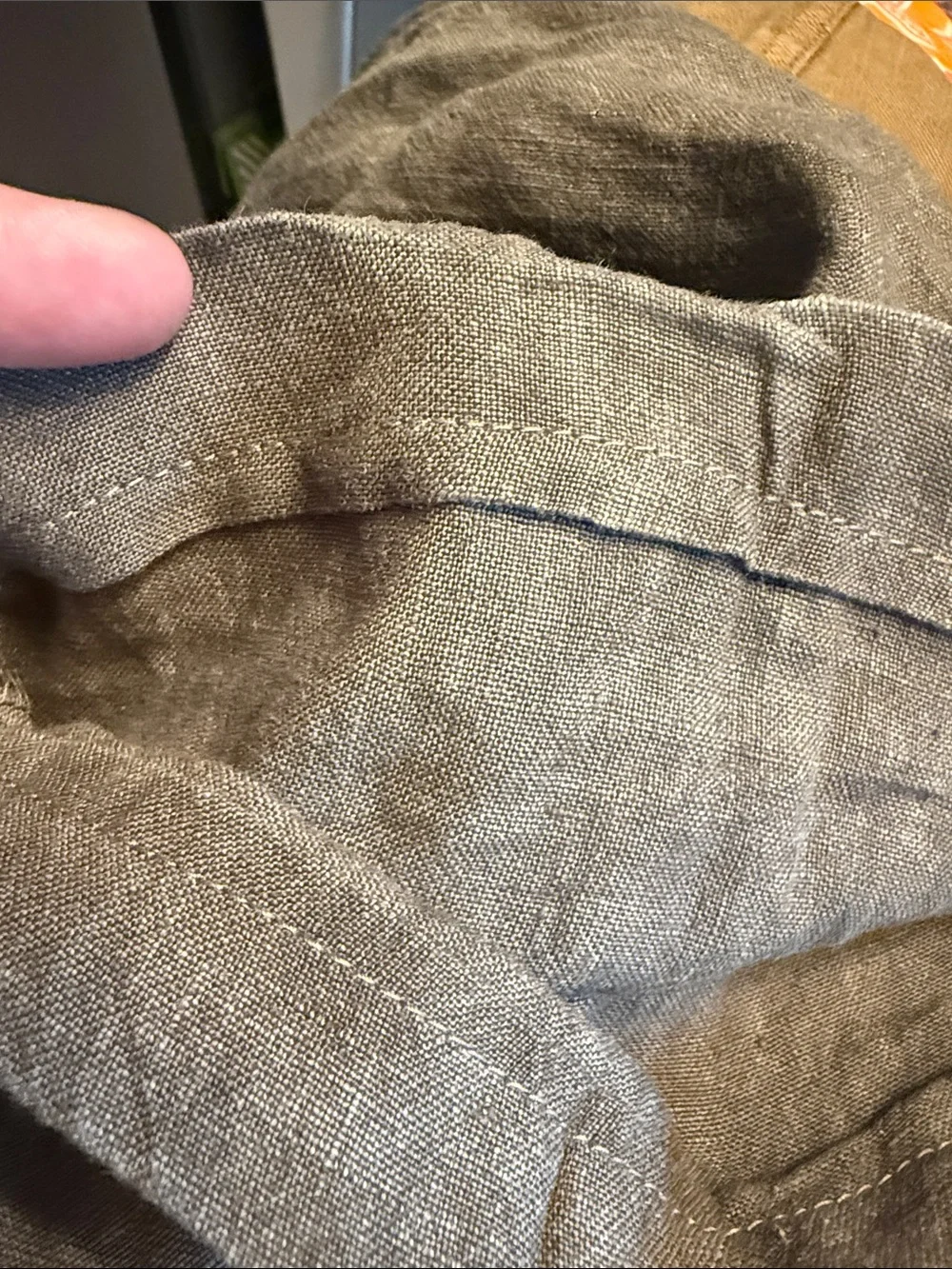Men's Casual Linen-Blend Pants - Gray